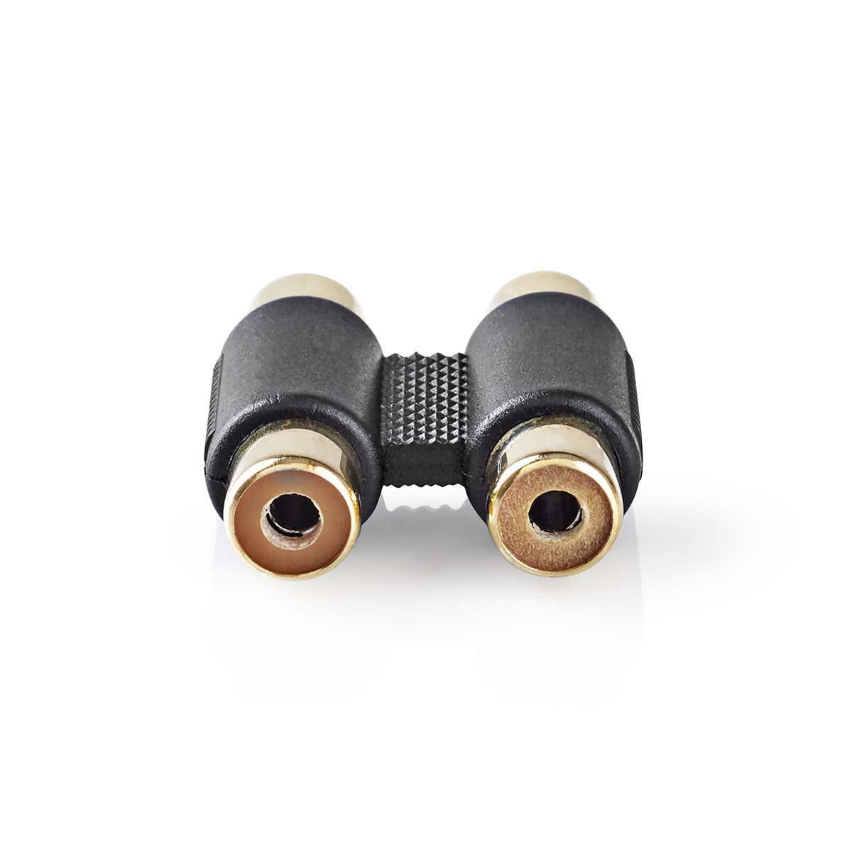 Adapter 2x Cinchbuchse - 2x Cinchbuchse vergoldet - MediaKabel