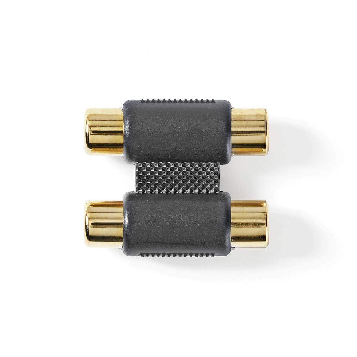 Adapter 2x Cinchbuchse - 2x Cinchbuchse vergoldet - MediaKabel