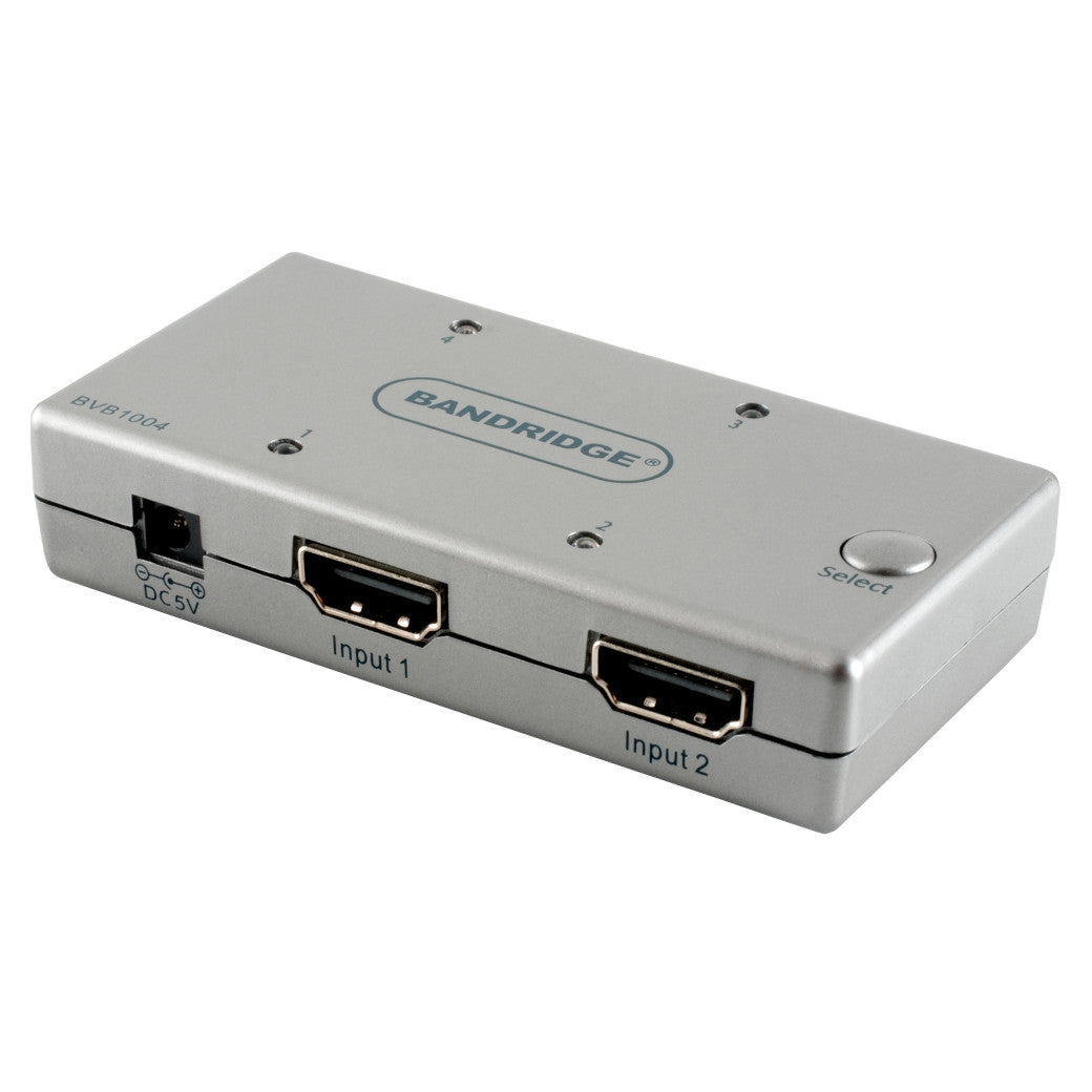 Adapter HDMI-Switch automatisch 4-Port silber - MediaKabel