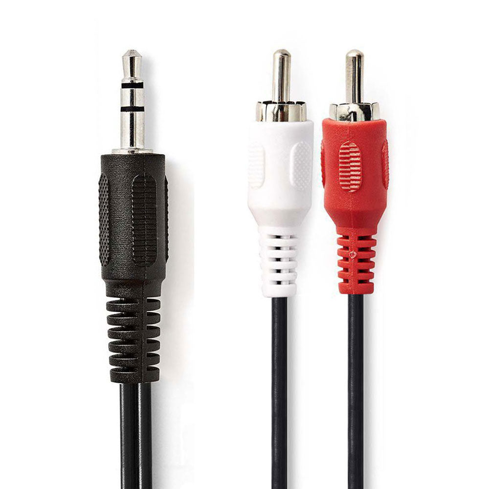 Adapterkabel 3,5mm Stecker - 2x Cinchstecker - MediaKabel