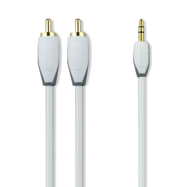 Adapterkabel | 3,5mm Stecker | 2x Cinchstecker | Premium | 3m - MediaKabel