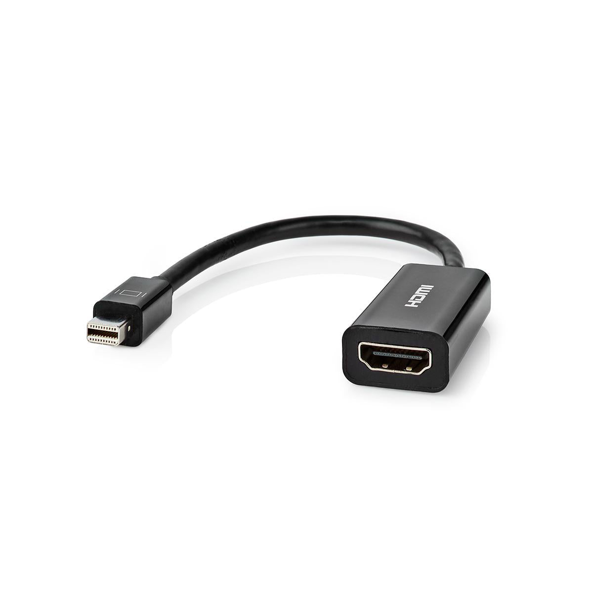 Adapterkabel Mini-DP-Stecker - HDMI-Buchse 4K 0,2m - MediaKabel