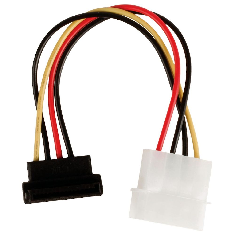 Adapterkabel Molex-Stecker - SATA-Buchse 15cm - MediaKabel