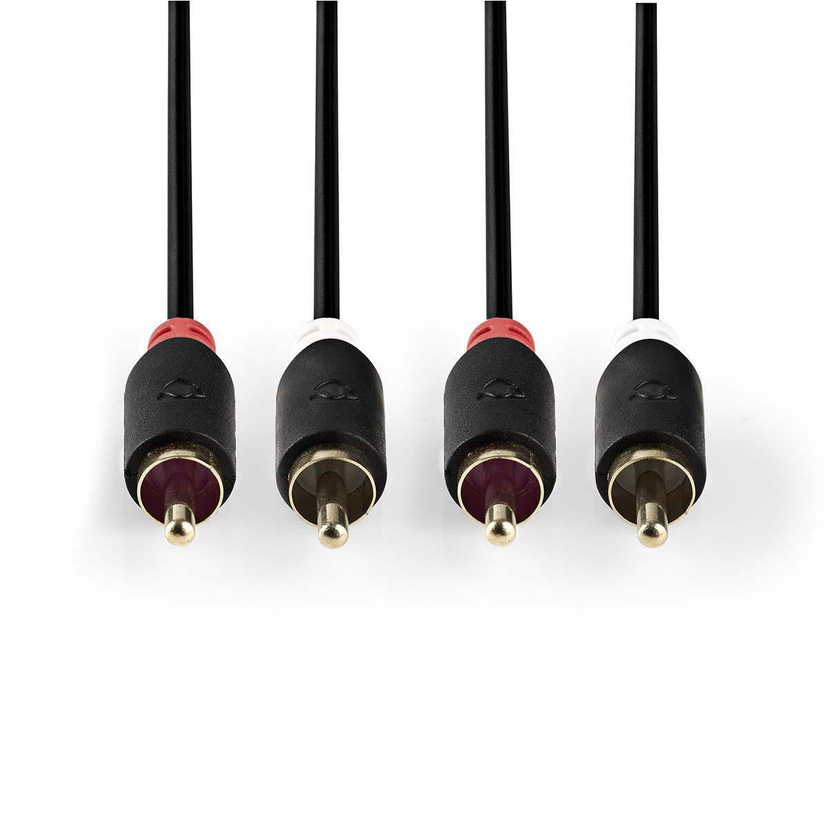 Cinchkabel 2x Stecker - 2x Stecker Vergoldet 2m - MediaKabel