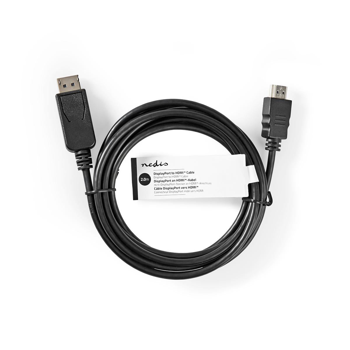 DisplayPort-HDMI Adapterkabel DP-Stecker - HDMI-Stecker 4K - MediaKabel