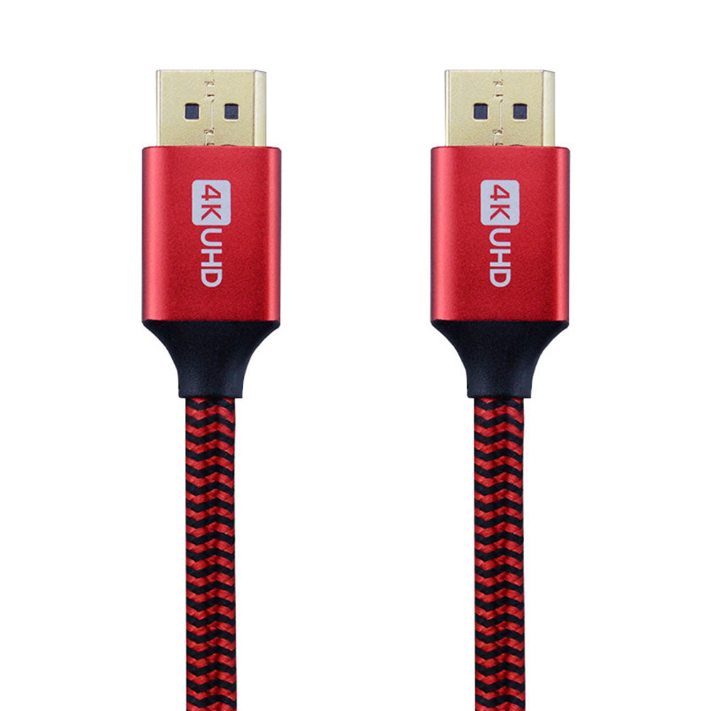 DisplayPort Kabel Stecker - Stecker Textilmantel - MediaKabel