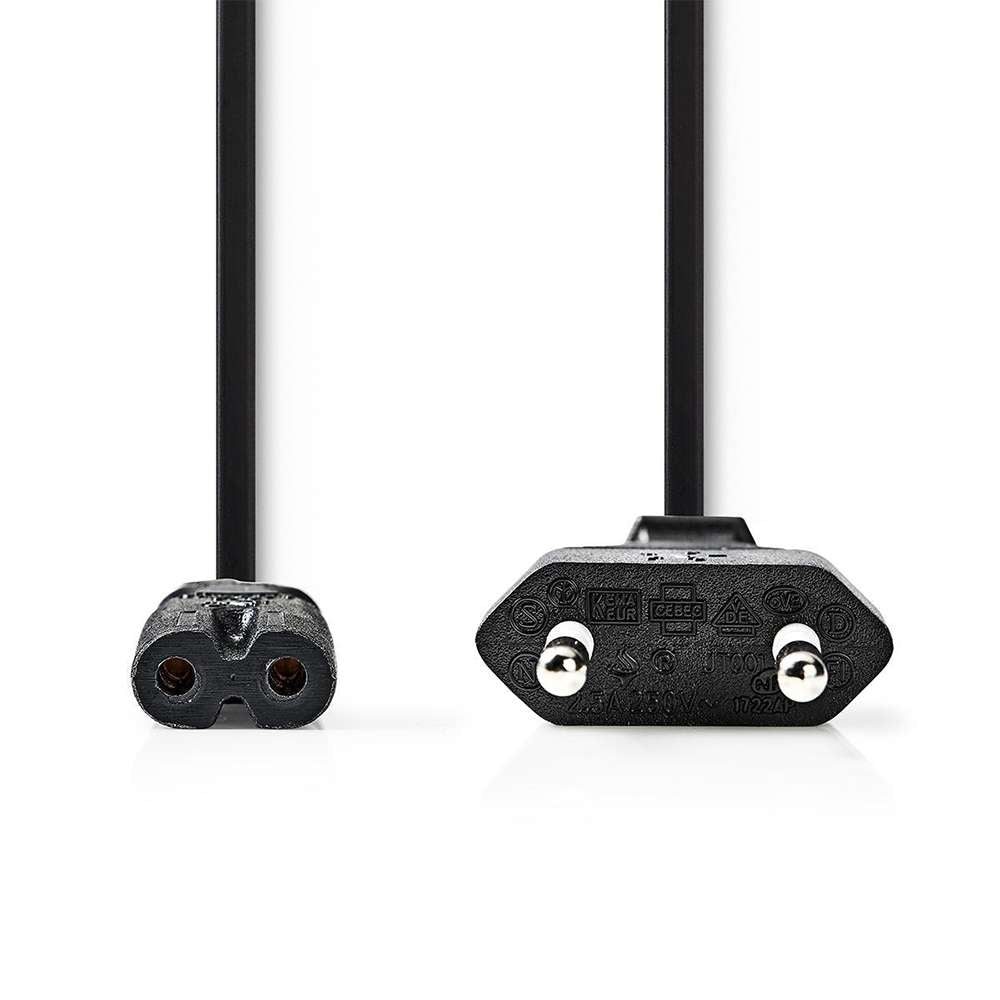 Eurokabel Eurostecker- Doppelnut schwarz - MediaKabel