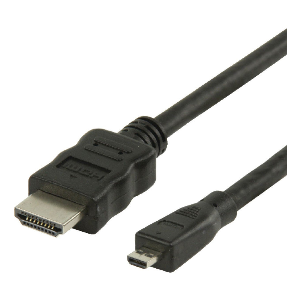 HDMI Kabel Micro-Stecker - Stecker Schwarz 4K - MediaKabel