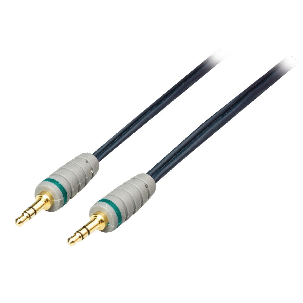 Klinkenkabel 3,5mm Stecker - Stecker 24K 0,5m - MediaKabel