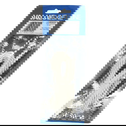 Klinkenkabel 3,5mm Stecker - Stecker weiß 3m - MediaKabel