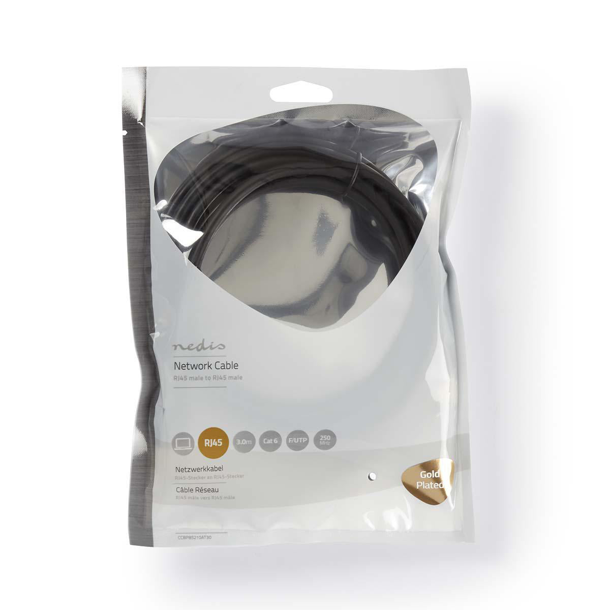 Patchkabel CAT6 F/UTP RJ45 LSZH Anthrazit - MediaKabel