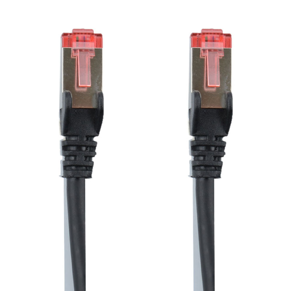 Patchkabel CAT6a S/FTP RJ45 GHMT Schwarz 2m - MediaKabel