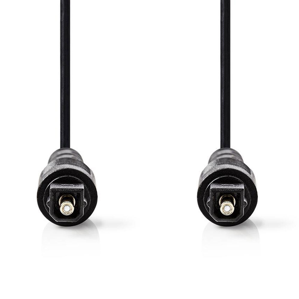 Toslink Kabel ⌀ 4mm vergoldet schwarz - MediaKabel