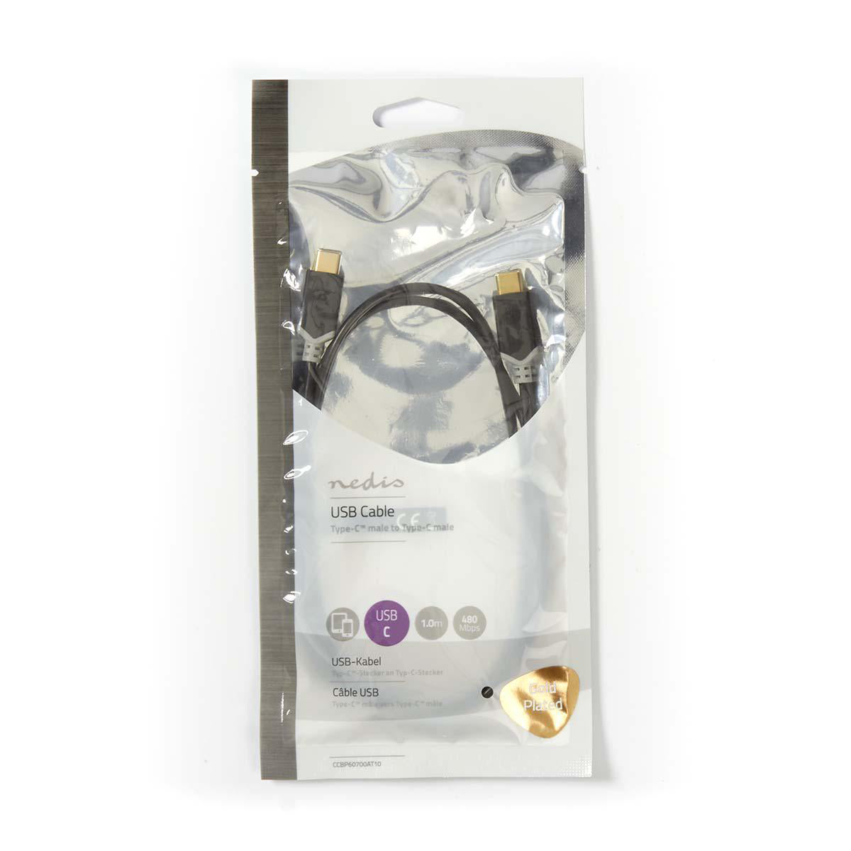 USB 2.0 Kabel Stecker C - Stecker C 60W 1m - MediaKabel