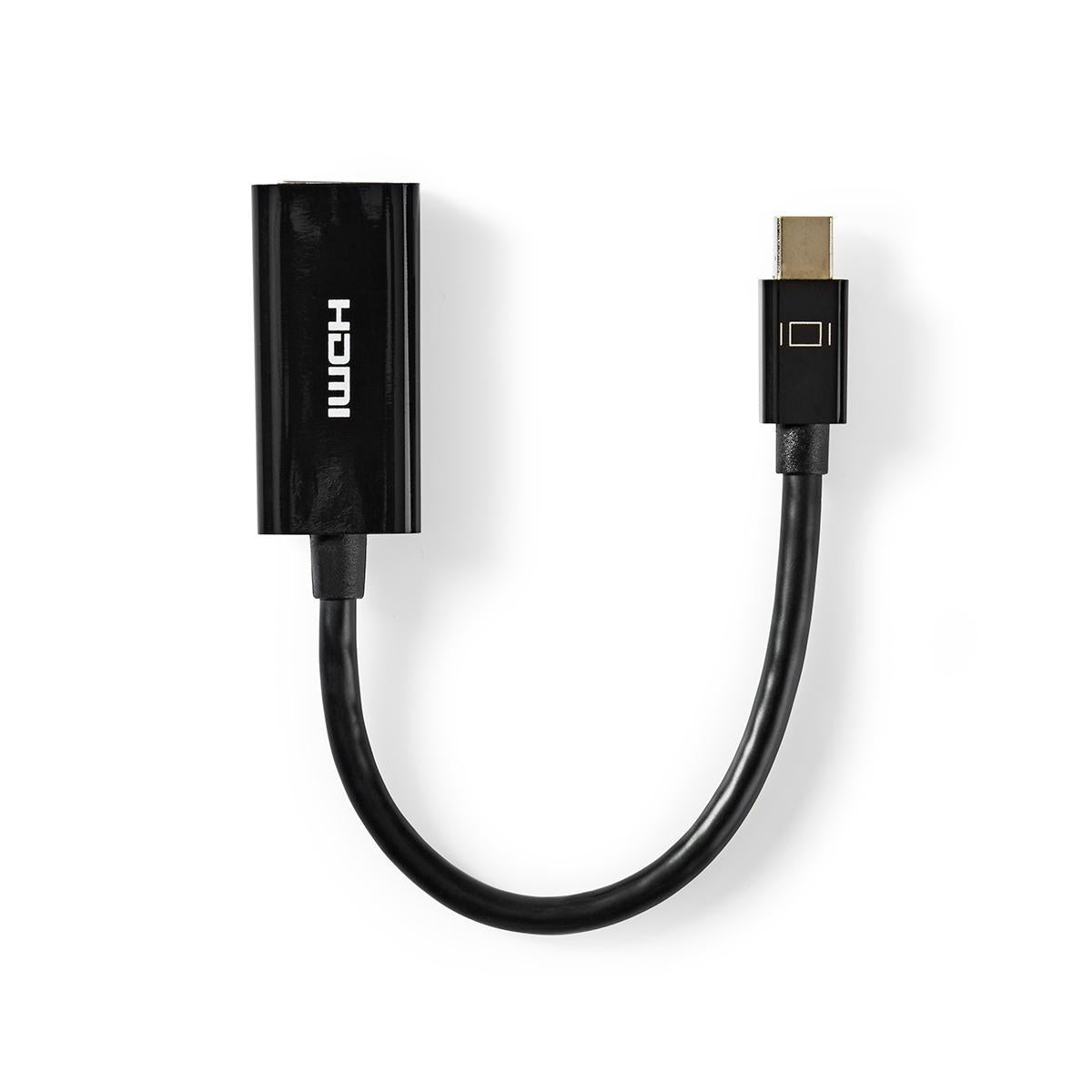 Adapterkabel Mini-DP-Stecker - HDMI-Buchse 4K 0,2m - MediaKabel