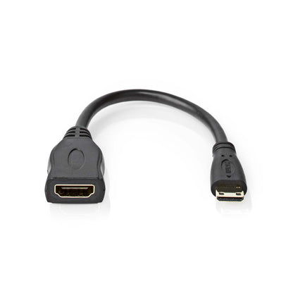 Adapterkabel Mini-HDMI-Stecker - HDMI-Buchse 4K 0,2m