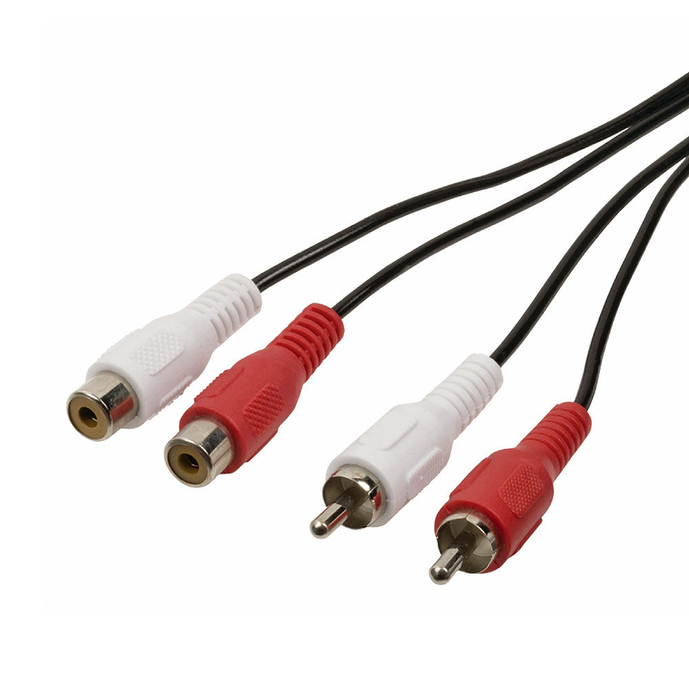 Cinchkabel 2x Stecker - 2x Buchse Verlängerung - MediaKabel