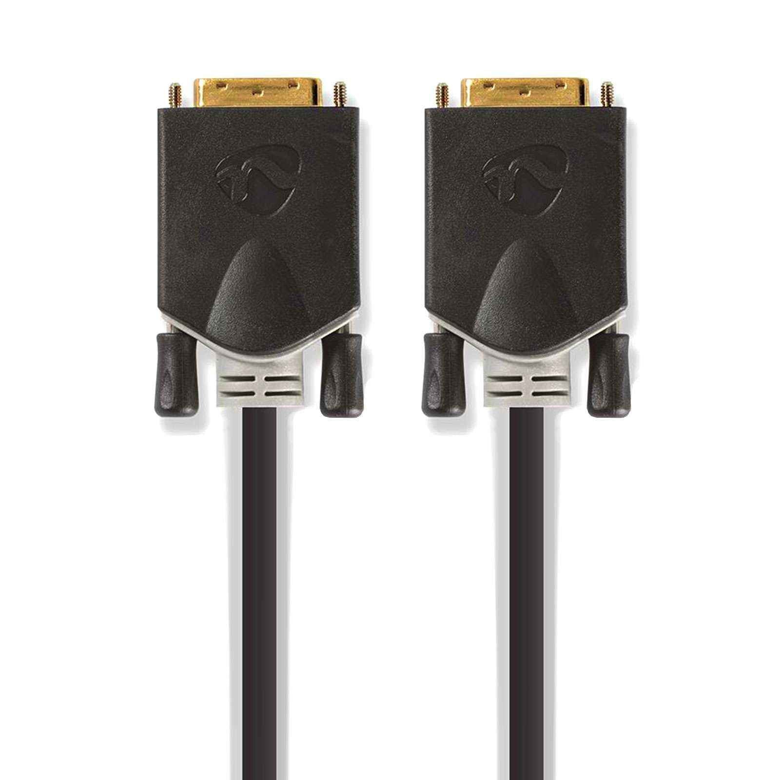 DVI-Kabel 24+1 Dual Link 24K vergoldet 2m - MediaKabel