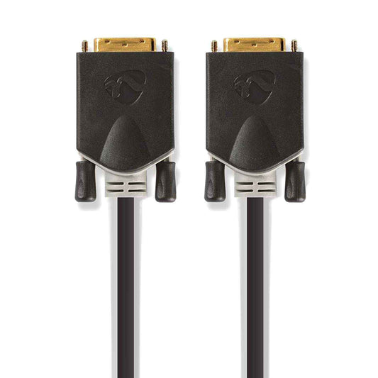 DVI-Kabel 24+1 Dual Link 24K vergoldet 2m - MediaKabel