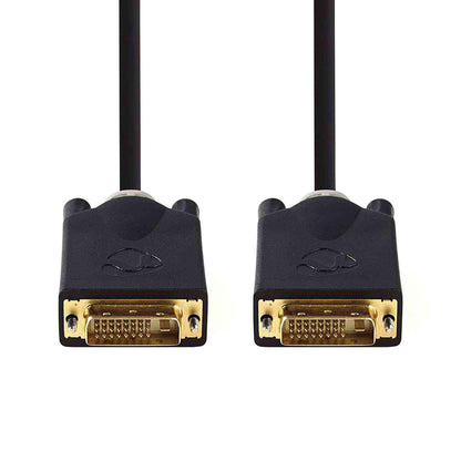 DVI-Kabel 24+1 Dual Link 24K vergoldet 2m - MediaKabel