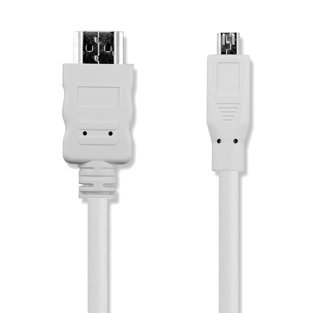 HDMI Kabel Micro-Stecker - Stecker 4K Weiß 2m - MediaKabel