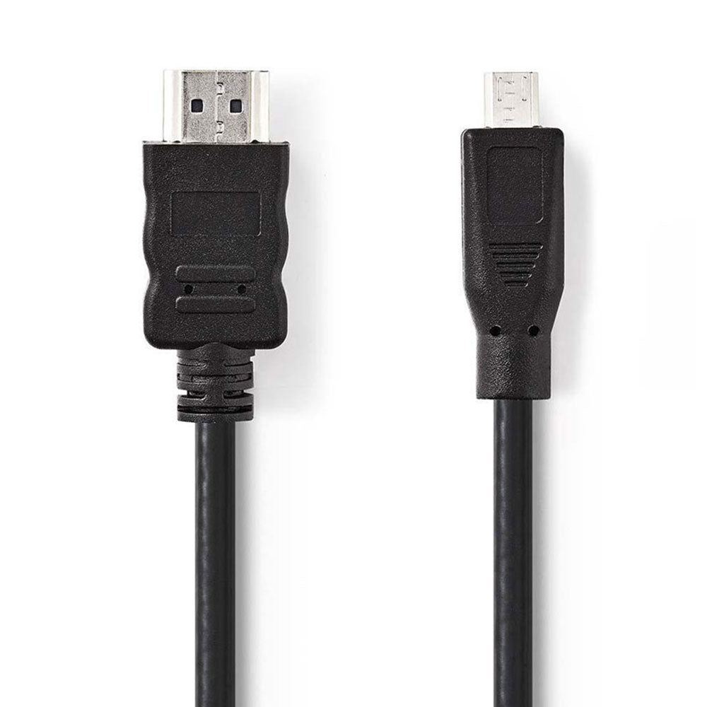 HDMI Kabel Micro-Stecker - Stecker Schwarz 4K - MediaKabel