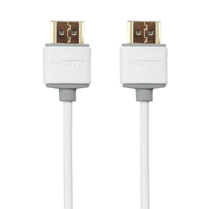 HDMI Kabel Stecker - Stecker weiß slim 2m - MediaKabel