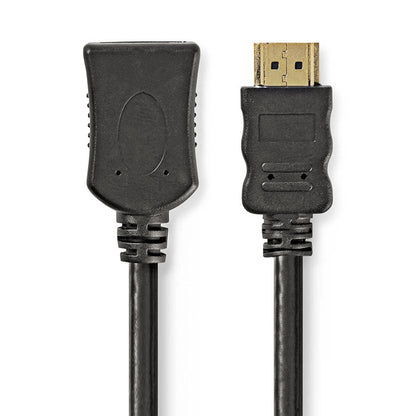 HDMI Verlängerung Stecker - Buchse 4k schwarz - MediaKabel