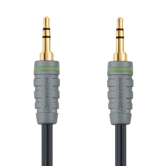Klinkenkabel 3,5mm Stecker - Stecker 24K 0,5m - MediaKabel