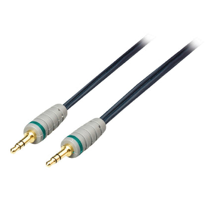 Klinkenkabel 3,5mm Stecker - Stecker 24K 0,5m - MediaKabel