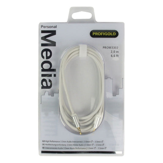 Klinkenkabel 3,5mm Stecker - Stecker Profigold 2m - MediaKabel