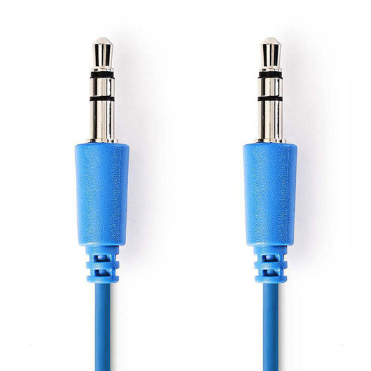 Klinkenkabel 3,5mm Stecker - Stecker blau 1m - MediaKabel