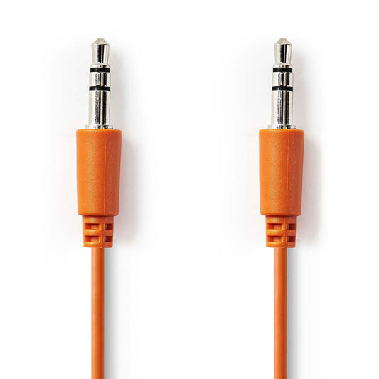 Klinkenkabel 3,5mm Stecker - Stecker orange 1m - MediaKabel
