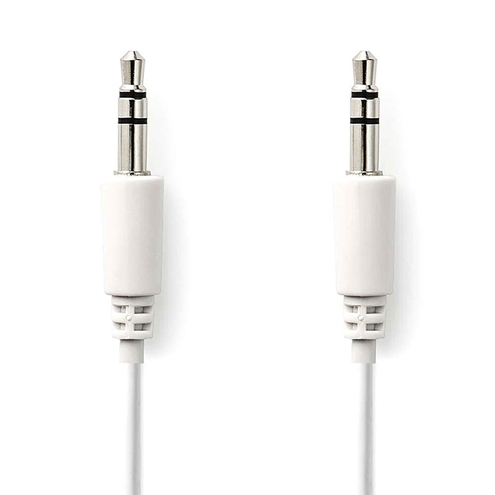 Klinkenkabel 3,5mm Stecker - Stecker weiß 3m - MediaKabel