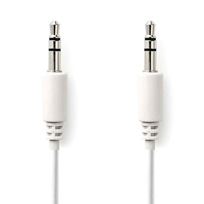 Klinkenkabel 3,5mm Stecker - Stecker weiß 3m - MediaKabel