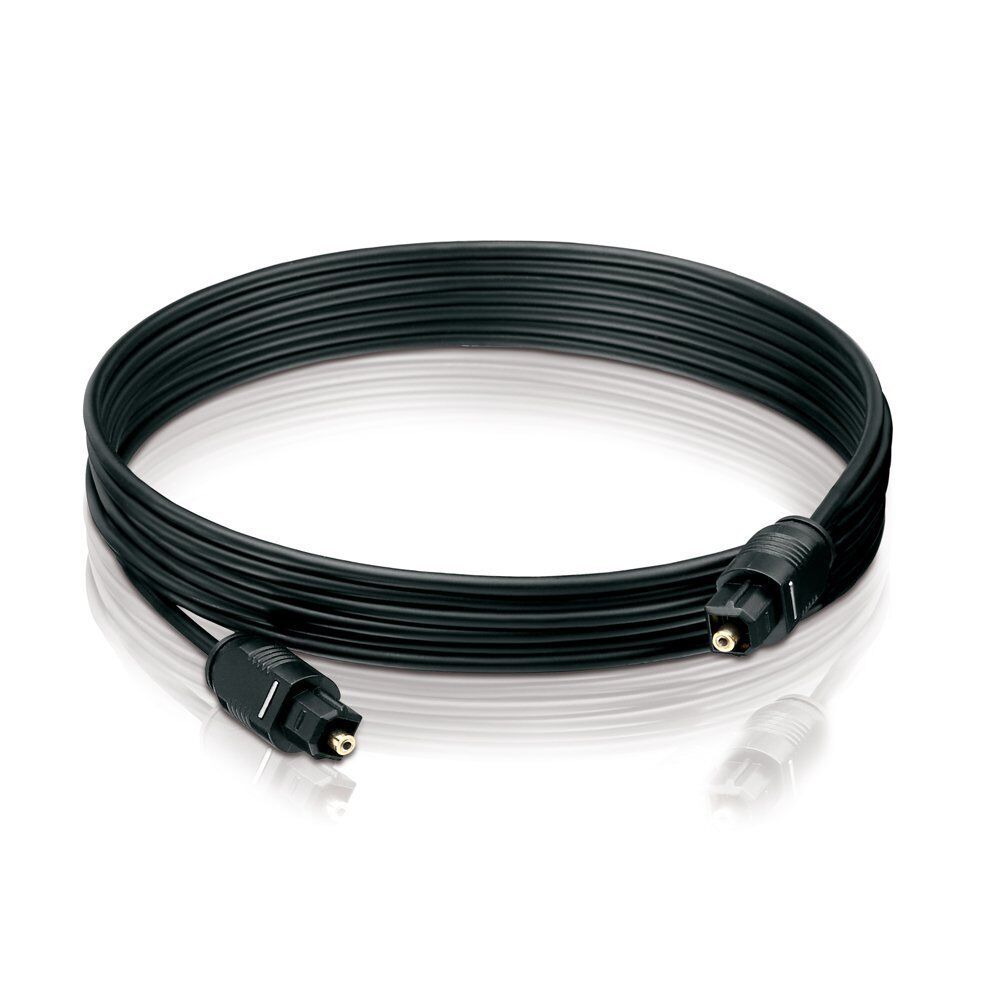 Toslink Kabel ⌀ 2,2mm Stecker - Stecker Schwarz - MediaKabel