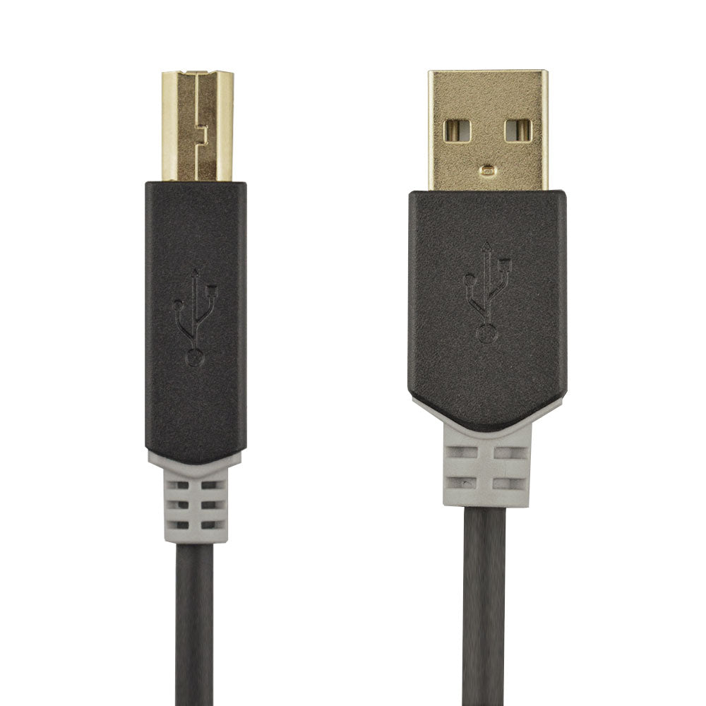 USB 2.0 Kabel Stecker A - Stecker B Premium Gold - MediaKabel