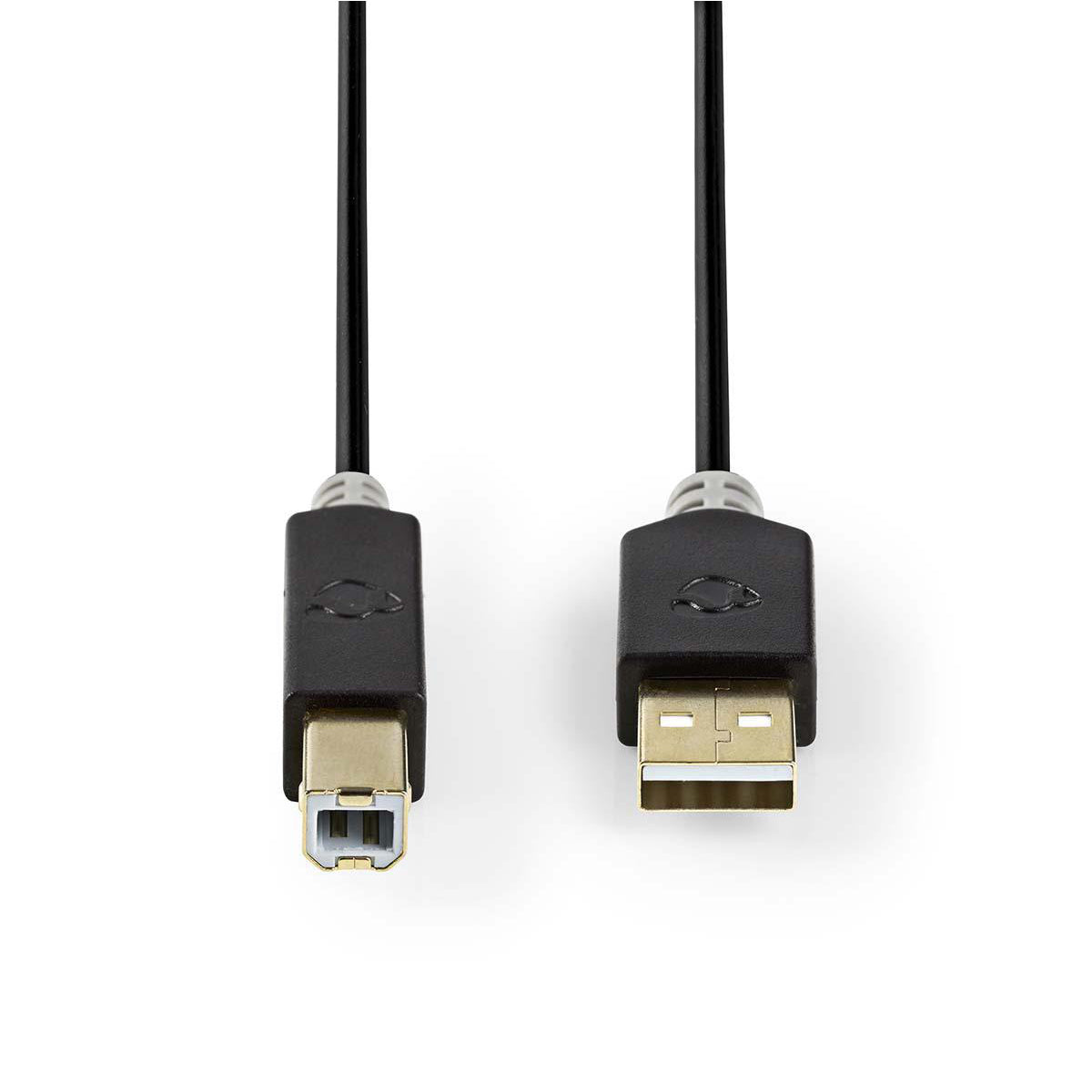 USB 2.0 Kabel Stecker A - Stecker B Premium Gold - MediaKabel