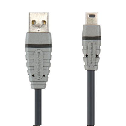 USB 2.0 Kabel Stecker A - Stecker Mini-B Premium 4,5m - MediaKabel