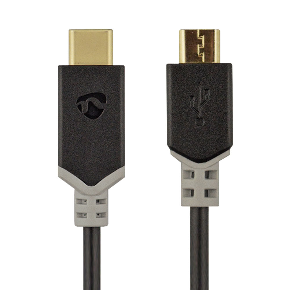 USB 2.0 Kabel Stecker C - Stecker Micro-B 60W 1m - MediaKabel