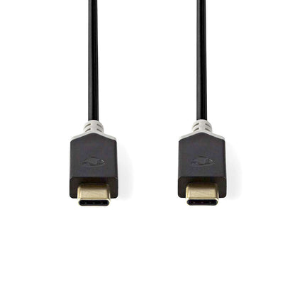 USB 3.2 Kabel Stecker-C auf Stecker-C 100W 10Gbps 1m - MediaKabel