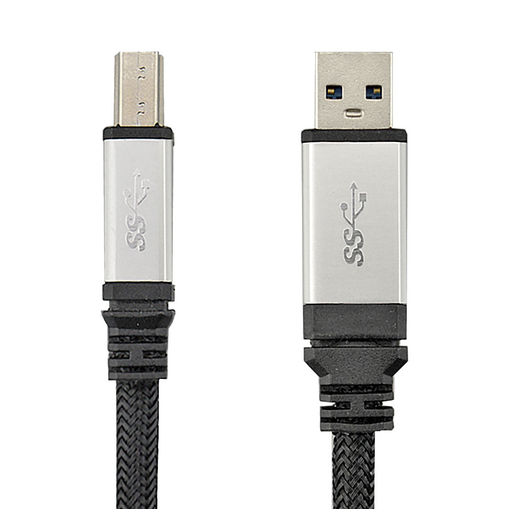 USB 3.2 Kabel Stecker A - Stecker B Sleeve 1,8m - MediaKabel