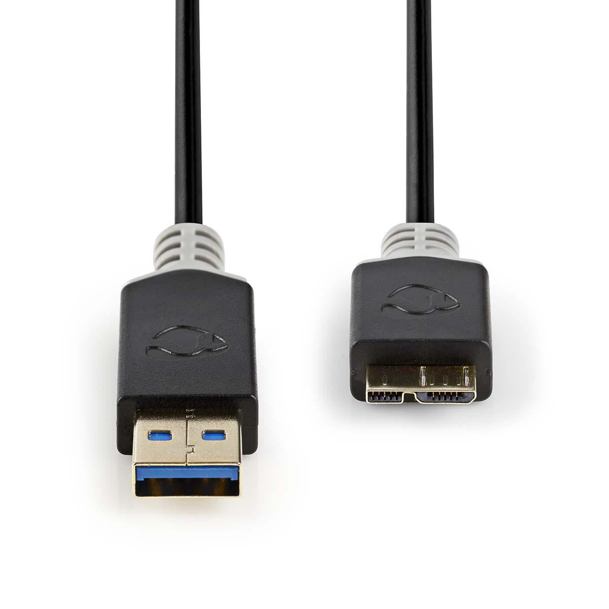 USB 3.2 Kabel Stecker A - Stecker Micro-B 2m - MediaKabel