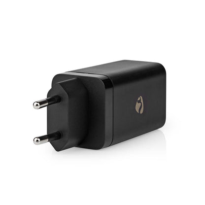 USB Ladegerät 65W USB-A USB-C GaN schwarz - MediaKabel