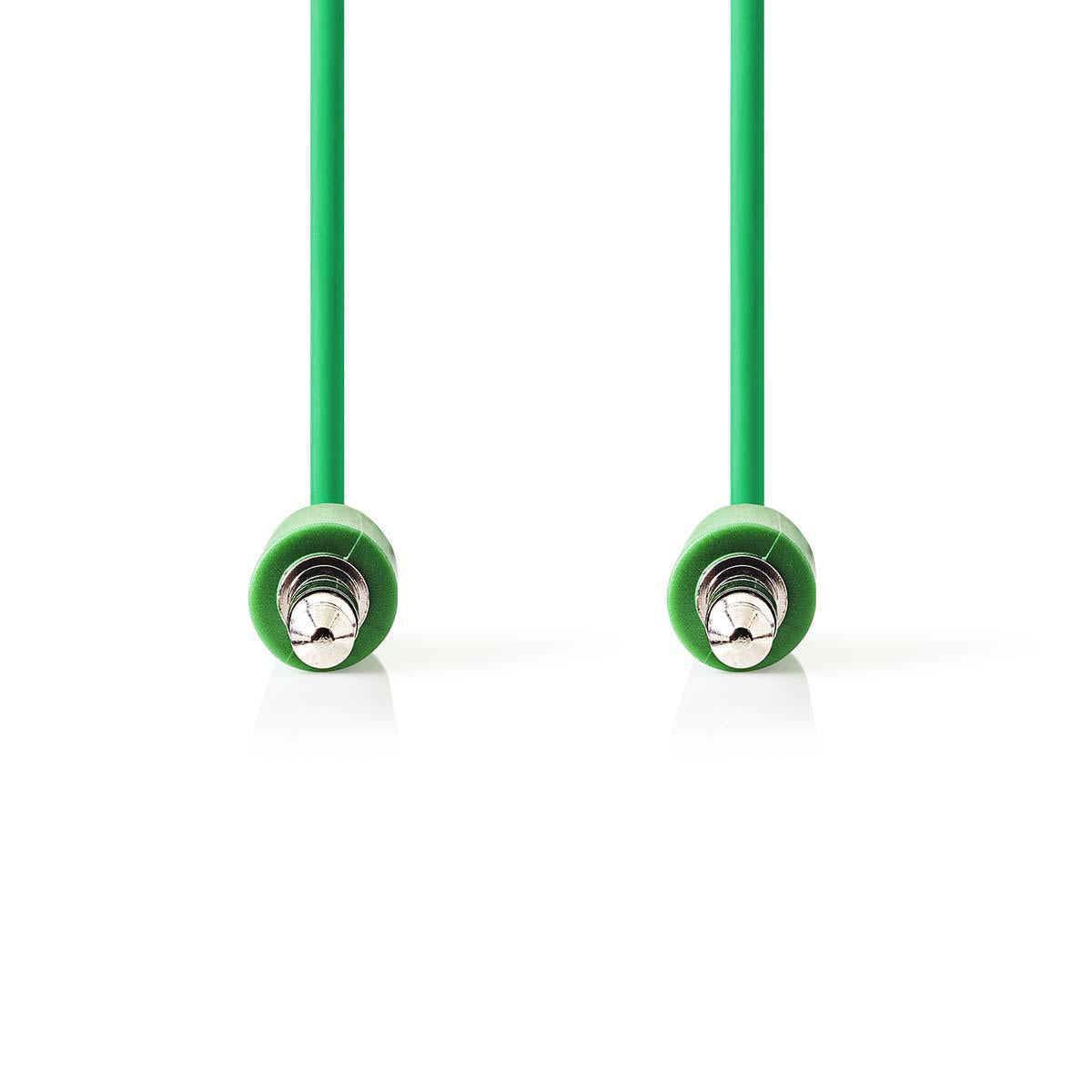 Audio Kabel, Klinken Stecker 3.5mm auf Stecker 3.5mm, 1 Meter, Grün, Robust, Vergoldet, MediaKabel