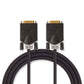 Video Kabel, 2 Meter, DVI-D Dual Link, 24+1 DVI-Stecker, 60 Hertz, 2K, Full HD, 1080p, 1600p, HD, 720p, Schwarz, Vergoldet, MediaKabel