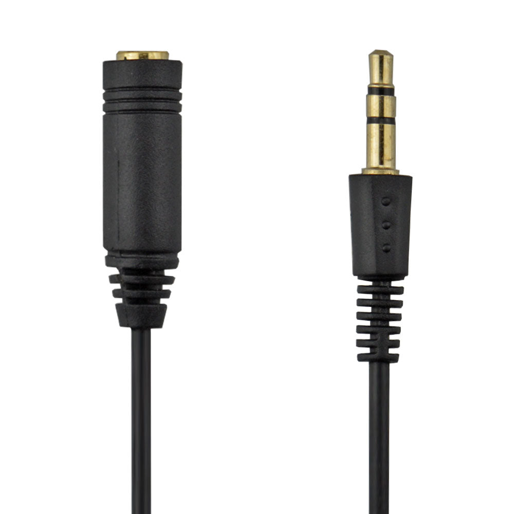 Audio Kabel,Lautstärken Reglner, Klinken Stecker 3.5mm auf Buchse 3.5mm, 1 Meter, Schwarz, Robust, MediaKabel