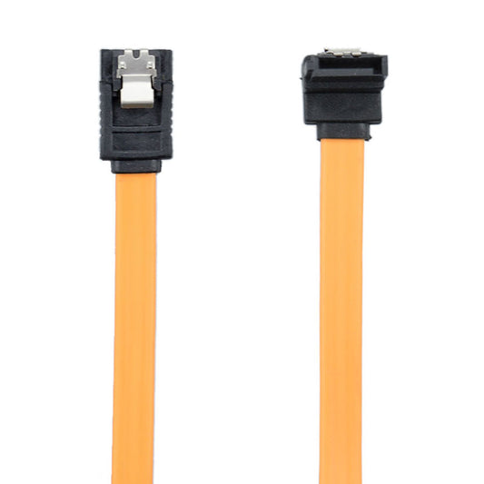 SATA Kabel, Mainboard, PC, SATA-Stecker gewinkelt, 1 Meter, 6 Gbit\sec, Orange, MediaKabel