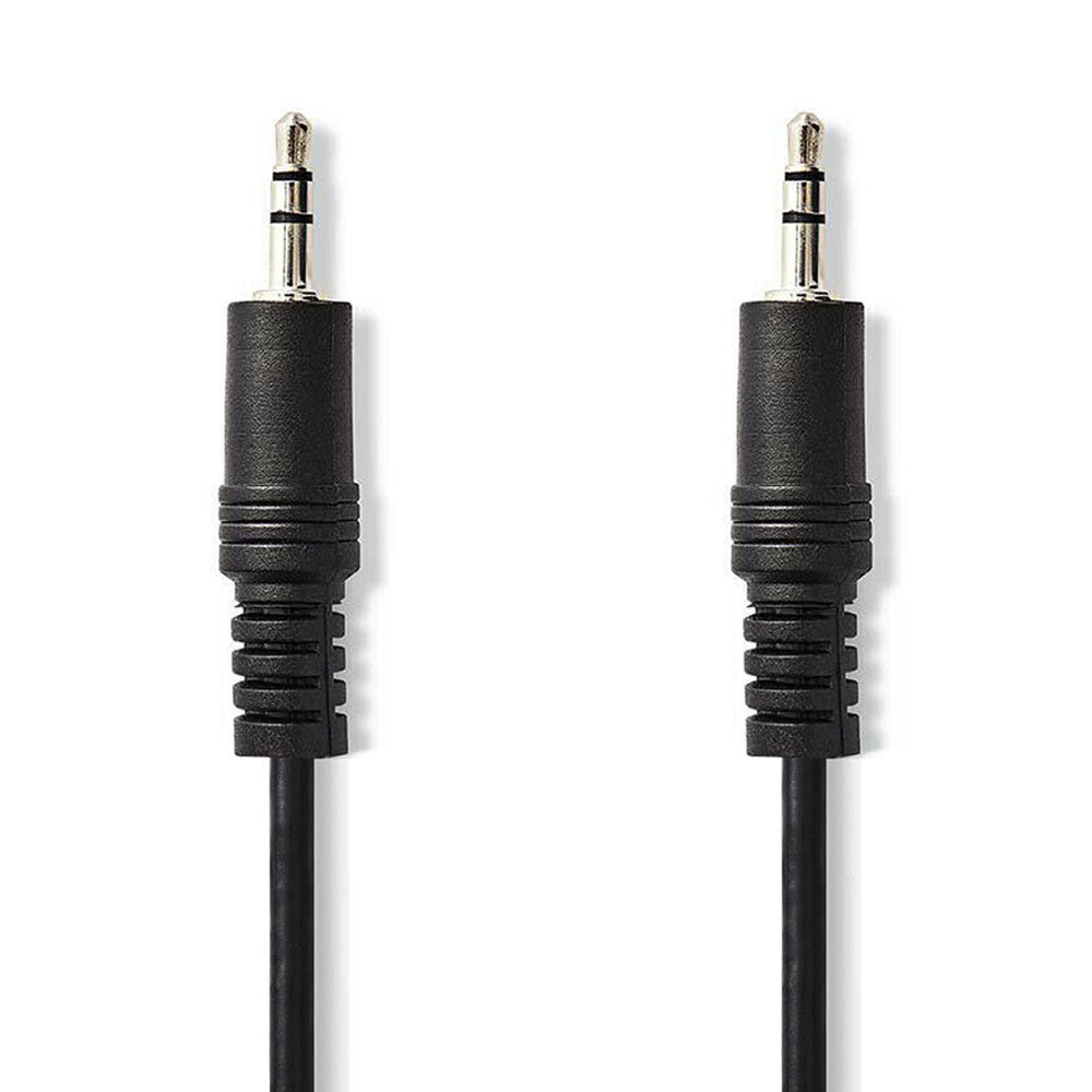 Audio Kabel, Klinken Stecker 3.5mm auf Stecker 3.5mm, 0.5 Meter, 1 Meter, 2 Meter, 3 Meter, 5 Meter, 10 Meter, Schwarz, Robust, MediaKabel