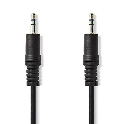 Audio Kabel, Klinken Stecker 3.5mm auf Stecker 3.5mm, 0.5 Meter, 1 Meter, 2 Meter, 3 Meter, 5 Meter, 10 Meter, Schwarz, Robust, MediaKabel